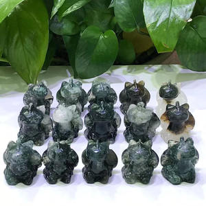 Sculptes en mousse naturel, Dragon sans dents, en cristal, faites à la main, furie, vous alliez comme le mignon - Product Image 5