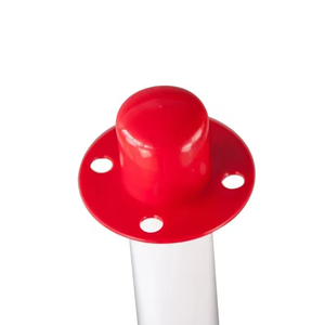 Poste de advertencia rojo extraíble reflectante Tablero de advertencia de plástico Señal de seguridad vial Barrera vial - Product Image 4