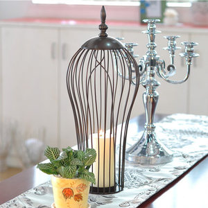 European British Style Unique Design Candlestick Metal Candleholder Vintage Candle Stand Tea <b>Light</b> Wedding Home Decor Classic - Product Image 3