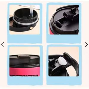 750ml Outdoor Travel Portable Double Wall Stainless Steel Vacuum Flask <b>Mug</b> <b>Large</b> Capacity Coffee Cup for Kids for Food & Drinks - Product Image 3