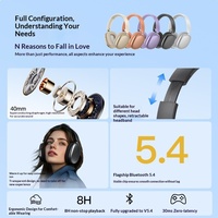 Nouveau modèle 2026 – Casque supra-auriculaire avec bandeau métallique, autonomie ultra-longue, son stéréo, microphone intégré et suppression du bruit