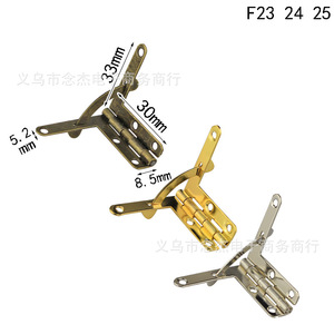 F23 24 25 Furniture Hinge 33x30mm Iron Surface Mount Durable Hardware Accessory - Product Image 1