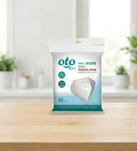 Masque médical Oto Mask 5 plis KN95 offrant une protection respiratoire supérieure pour un confort quotidien et un soutien de filtration fiable - Product Image 3
