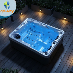 Jacuzzi de Diseño Innovador para 2 Personas, Bañera de Hidromasaje Exterior de Acrílico Aristech con Control Balboa, <span class=keywords><strong>Spa</strong></span> para Patio Trasero con Función de Masaje - Product Image 1