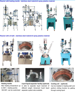 TOPTION 5L Reaction <b>Kettle</b> Semi-Automatic 600W 220V Glass Reactor with Motor Pump Pressure Vessel - Product Image 2