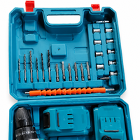 Perceuse sans fil sans balais, visseuse électrique au lithium-ion, kit d'outils complet pour la maison, le bricolage et l'assemblage de meubles