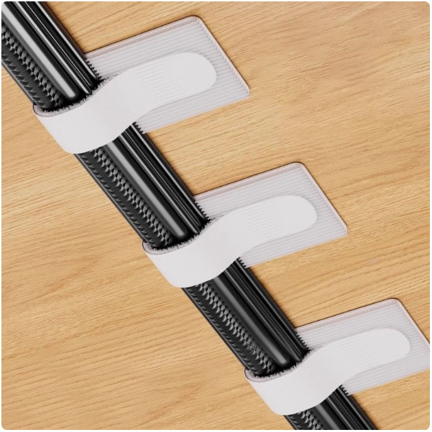 Reusable Cable Ties Fastening Wire Organizer Cord Rope Holder Self Adhesive Adjustable Cord Organizer Straps Desk Management