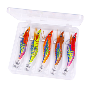 3.5 #   Esca da Pesca per Calamari 13,4cm 21,2g, Esca a Forma di Gambero con Doppio Amo a Ombrello per <span class=keywords><strong>Seppie</strong></span> e Polpi - Product Image 1
