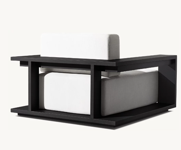 Simple style outdoor sofa garden villa terrace aluminum furniture garden sofa set hotel patio outdoor sofa set