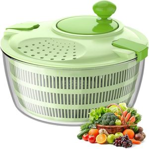 Premium Quality Eco-Friendly Commercial Salad Spinner with PP <b>Plastic</b> <b>Basket</b> for Restaurant Kitchen Use - Product Image 5