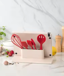 Đa Chức Năng Nhựa Rơm Lúa Mì Dao Giá Chủ Mạnh Mẽ Nam Châm Lưu Trữ Nhà Bếp Khối & Túi Cuộn - Product Image 6