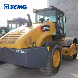 XCMG XS163J 14-16ton hidrolik Drum tunggal alat pijat Roller jalan getaran