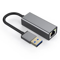Logo personnalisé Adaptateur Ethernet Gigabit Type C vers LAN 2.5G Adaptateur USB vers RJ45 filaire 2500Mbps pour PC Téléphone