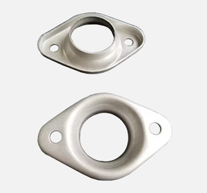 热卖Gr2钛排气法兰2孔深冲不锈钢零件冲压汽车垫圈法兰，用于催化剂和消声器 - Product Image 2