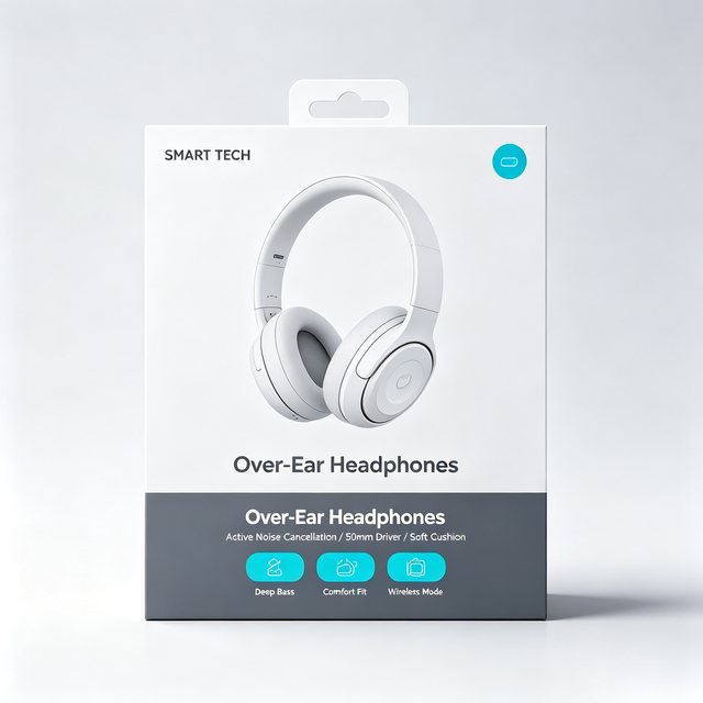 Wholesale Printed Gaming Headset Paper Box, OEM Logo Foldable Bluetooth Headphone Carton Box,Bluetooth Earbud Retail Package Box