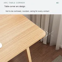 Bureau d'étude simple en bois massif pour la maison, chambre d'étudiant, avec chaise d'ordinateur décontractée assemblée et tiroir pour une utilisation au bureau