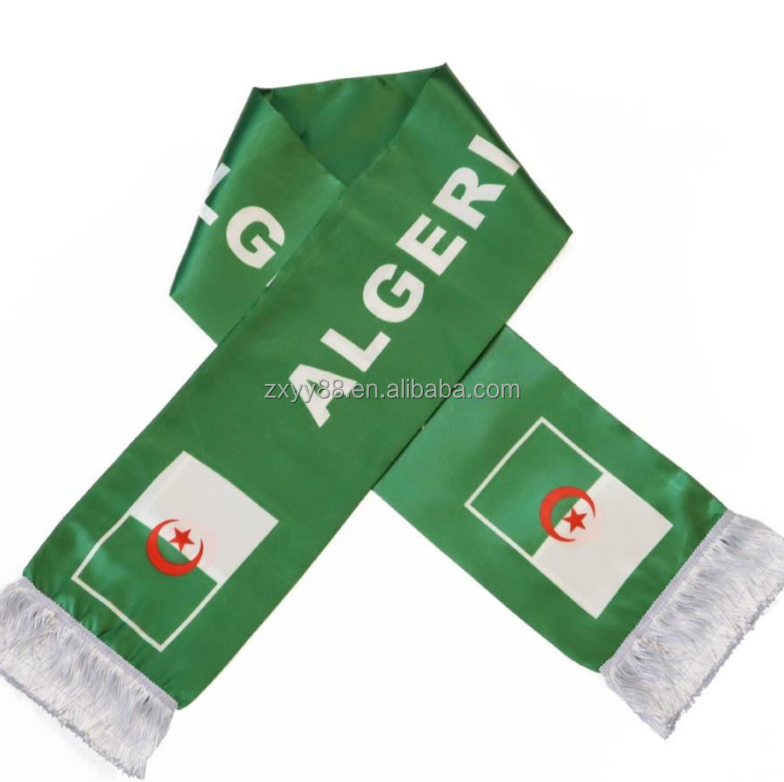 Écharpe D'Hiver Avec Drapeau National Algérien Nouveauté