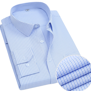 <b>Men's</b> Long Sleeve Solid Formal Anti-Wrinkle Dress <b>Shirt</b> Single Button Closure Plain Dyed Business Spring Autumn Breathable - Product Image 4