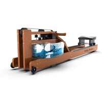 Máquina de Remo de Alta Gama en Madera de Roble Sólido, Ecológica, Resistente al Agua, para Uso Doméstico de Lujo, Gimnasio Interior, Ejercicio Cardiovascular