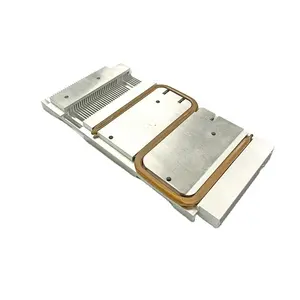 OEM custom dongguan supplier Aluminum T6 6063 Silver color copper heat pipe Pre drilled Passive radiator module assembly