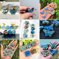Produsen Penjualan Langsung Kristal Labradorit Biru Alami Ukiran Liontin Ornamen DIY Aksesoris Grosir