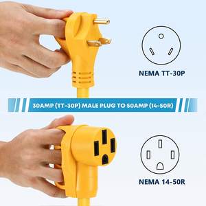 Adaptador de Cable de Alimentación para RV de Alta Resistencia, de 30 Amperios Macho a 50 Amperios Hembra, Convertidor Eléctrico para RV de 50 Amperios - Product Image 4