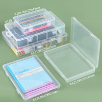 Caja Rectangular Grande de Plástico Duro Transparente de Fábrica YUZMEI, Organizador de Almacenamiento para Herramientas de Pesca, Componentes, Papel, Archivos y Sobres