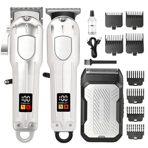 <span class=keywords><strong>Regolabarba</strong></span> Elettrico da <span class=keywords><strong>Uomo</strong></span> Senza Fili con Pettine Limitatore Regolabile Kit per Taglio Capelli Domestico - Product Image 1