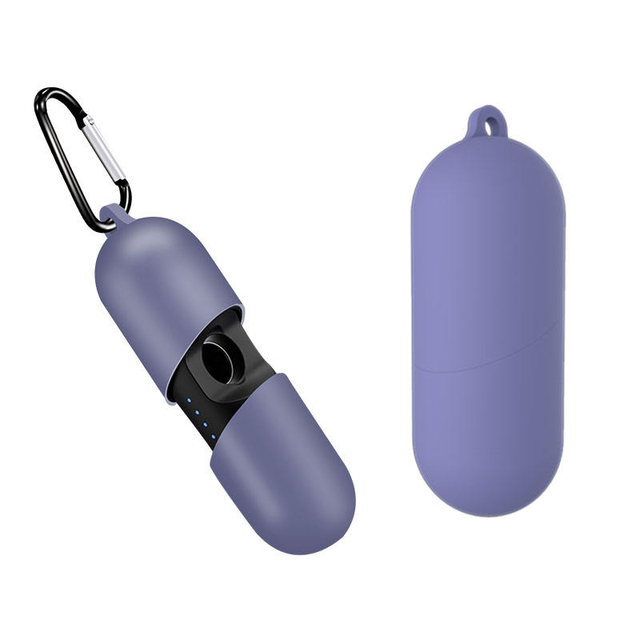 Portable Silicone Earphone Protective Case with Keychain for Motorola Verve Buds 400+