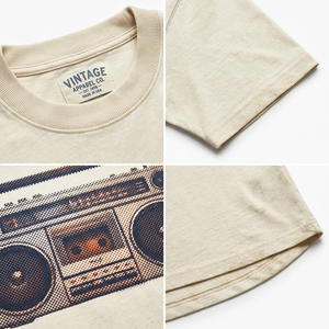 T-shirt en coton épais 300 GSM, coupe oversize, effet délavé vintage, avec impression DTG, pour la mode Hip Hop, vente en gros, OEM ODM - Product Image 3