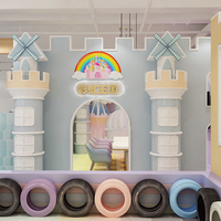 Castillo Inflable Mágico y Divertido, Área de Juegos Interior, Equipo de Juego Suave para Niños, Juegos Suaves a Precio Económico