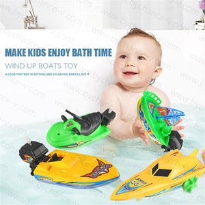 Nouveauté 2023 Jouets de bain pour enfants et bébés : Bateaux à remonter à la corde, Bateaux à voile, Jouets de douche, Jouets de bain flottants, Jouets bateaux rapides - Product Image 1