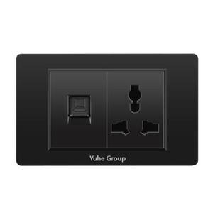 118 Black American Wall Lamp Switch <b>Socket</b> USB Type C American British European Union Power <b>Socket</b> <b>Socket</b> - Product Image 1