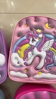 Sac à dos licorne de dessin animé en PU léger avec fermeture éclair, idéal pour les garçons et les filles – Collection 2024 à prix réduit
