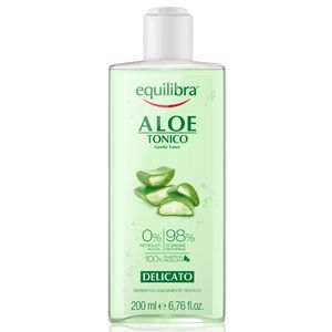 Tónico Suave de Aloe EQUILIBRA 200 ML, Aloe Vera Nutritivo Profundo para Reparación de la Piel, Tónico de Primera Calidad - Product Image 1