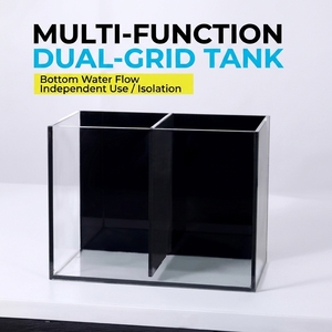 JSD Ultra <span class=keywords><strong>White</strong></span> Black Glass - Acuario de escritorio de doble compartimento para peces Betta, kit de acuario para el hogar y la oficina - Product Image 6