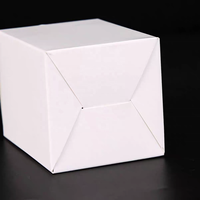 Boîte en carton ondulé blanc étanche en carton avec logo imprimé personnalisé en gros pour portefeuille à bougies, emballage postal d'expédition