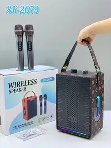 Altavoz Bluetooth SK-2079 de Alta Calidad de Audio, Altavoz Bluetooth con Micrófono Inalámbrico para Karaoke - Product Image 6
