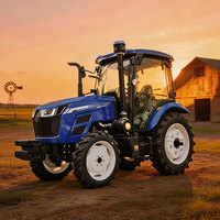 Mini tracteur à roues Innovi 100HP 4WD, moteur diesel YTO, boîte de vitesses à engrenages, pompe, cabine fermée, couleur personnalisable, multifonctionnel