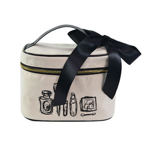 Sac de maquillage en toile écologique, sac à cosmétiques, mode Vietnam, fermeture éclair personnalisée, Senda, SRD19-013G - Product Image 2