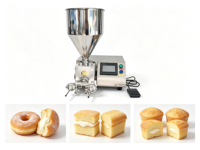 Machine à injecter la crème de confiture et la beurre pour pain, biscuits et pâtisseries, avec différentes options de têtes