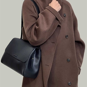 2025 nuevo modelo de bolso cruzado de gama alta para mujer, cuero de vaca genuino, Correa única, elegante, de poliéster de gran capacidad para invierno - Product Image 2