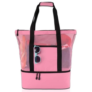 Bolsa de Viaje Grande con Cierre, de Malla de Poliéster Aislante, Color Sólido, Estilo Moderno, OEM - Product Image 1