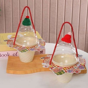 กล่องพลาสติกใส่ขนมหวานรูปไอศกรีมสไตล์คริสต์มาสแบบใหม่ - Product Image 4