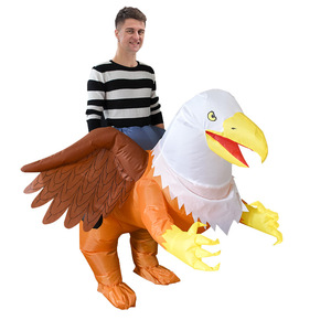 Trajes de boneca animal para Halloween, dia da independência, festa, águia, <span class=keywords><strong>griffin</strong></span>, fantasia de mascote, adereços engraçados, roupas de equitação, fantasia inflável