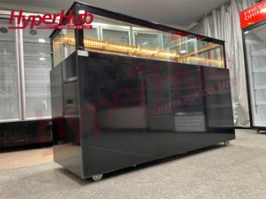 Refrigerador Exhibidor de <span class=keywords><strong>Pasteles</strong></span> con Puerta Corredera, Estante de Vidrio Multicapa, Mostrador de Postres para Supermercado, Equipo de Refrigeración Comercial - Product Image 4