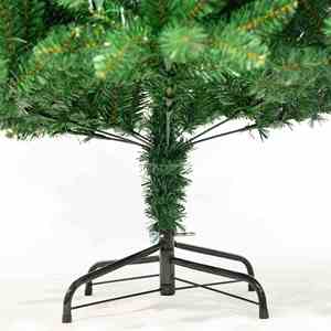 Árbol de Navidad Artificial de PVC, 1.2m, 1.5m, 1.8m, 2.1m, Verde, con Hojas Puntiagudas, para Decoración Navideña - Product Image 2