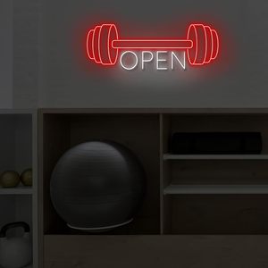 Gym Open Letreros Neon LED indoor hanging ambient light shop <b>sign</b> wall decoration light entrance indicator light luminous <b>sign</b> - Product Image 6