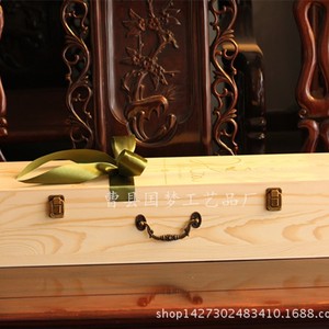<b>Pine</b> Wood Preserved Flower <b>Box</b> Rectangle Handmade Gift Packaging For Valentine's Day Rose Gift - Product Image 3