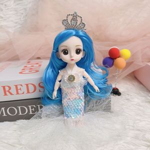 17cm realistica Mini sirena principessa bambola per alleviare lo Stress regalo di compleanno e di festa - Product Image 5